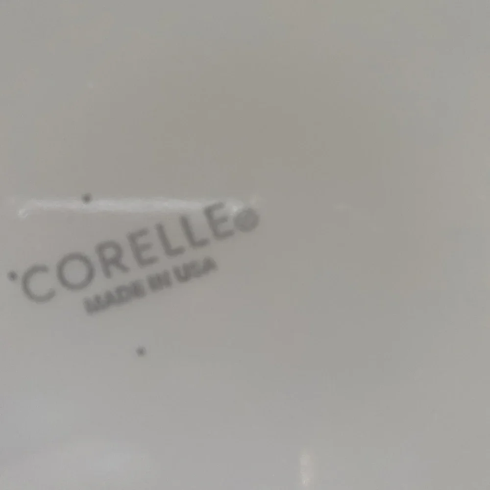 Corelle PRAIRIE GARDEN Grey 2 Dinner Plates Used
